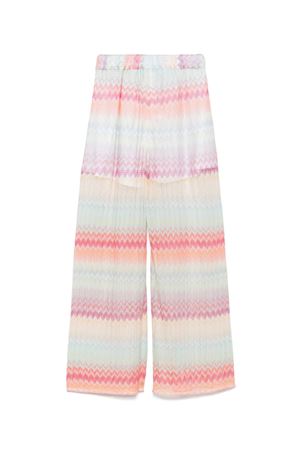 pantalone in cotone multicolor MISSONI KIDS | MW6B90Q0077700FU